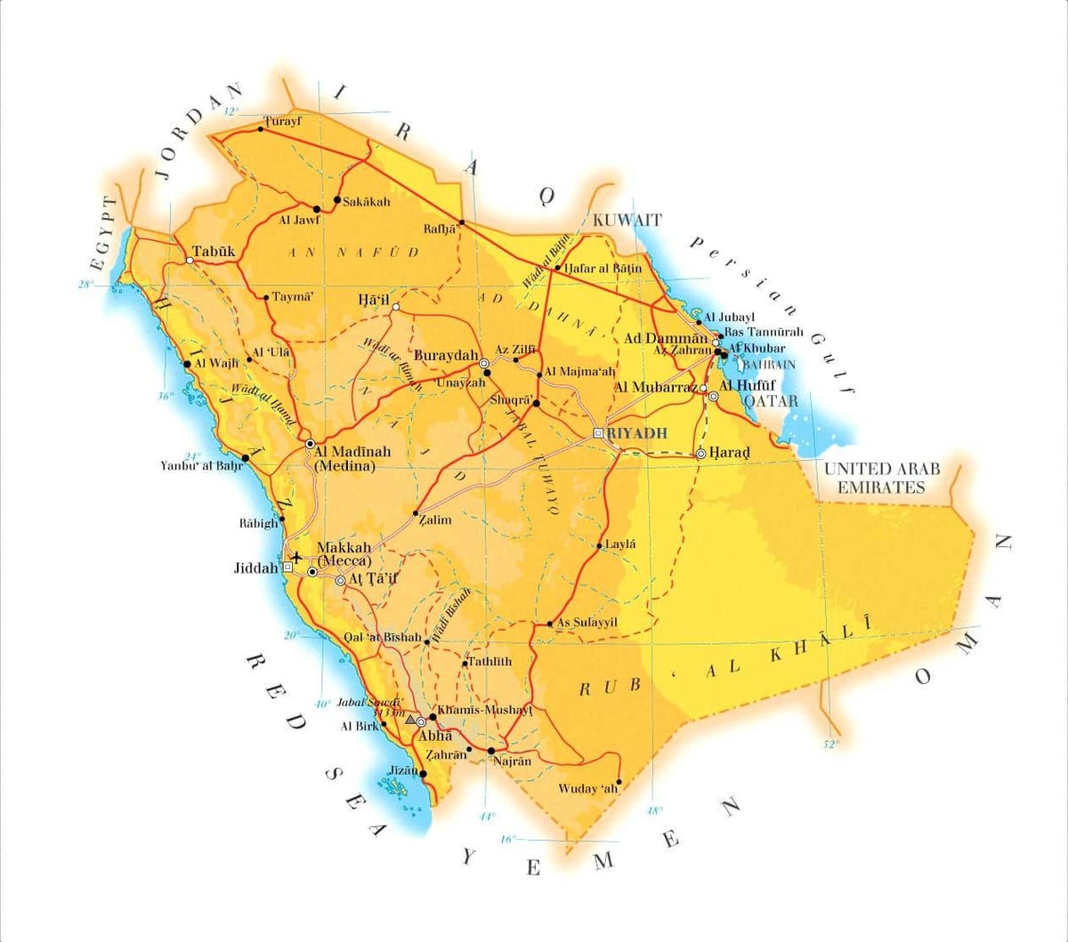 ரியாத் KSA வரைபடம்
