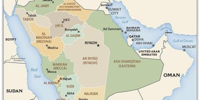 Qassim சவுதி அரேபியா வரைபடம்