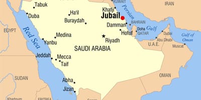Jubail KSA வரைபடம்